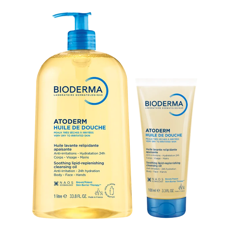 Atoderm Shower Oil Home and Travel Set